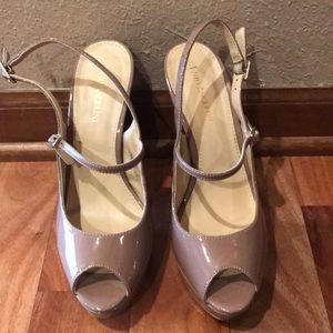Enzo Angiolini Peeptoe Heels Size 9